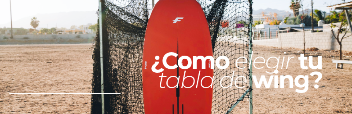 Guía rápida de como elegir tu tabla de wingfoil